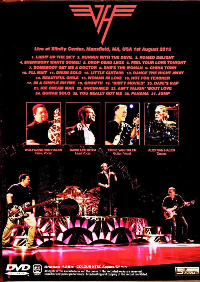 Van Halen ヴァン・ヘイレン/MA,USA 2015