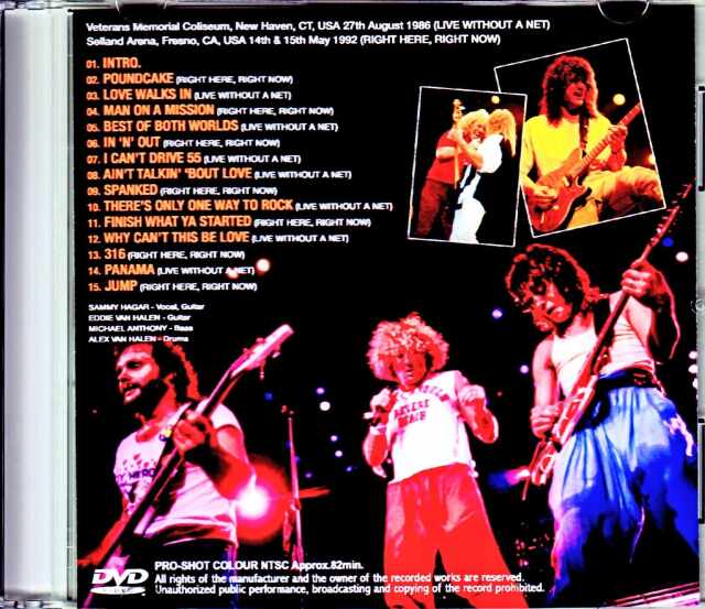 Van Halen ヴァン・ヘイレン/CT,USA 1986 & more