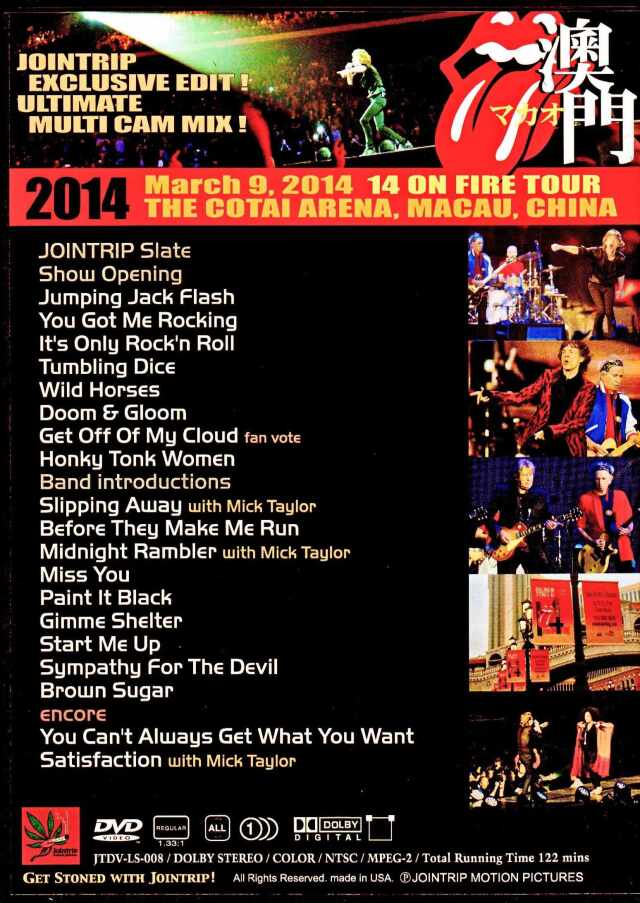 ローリング・ストーンズ/JAPAN TOUR 2014 DVD＋CD 3セット ローリング・ストーンズ/JAPAN TOUR 2014 DVD＋CD 3セット THE