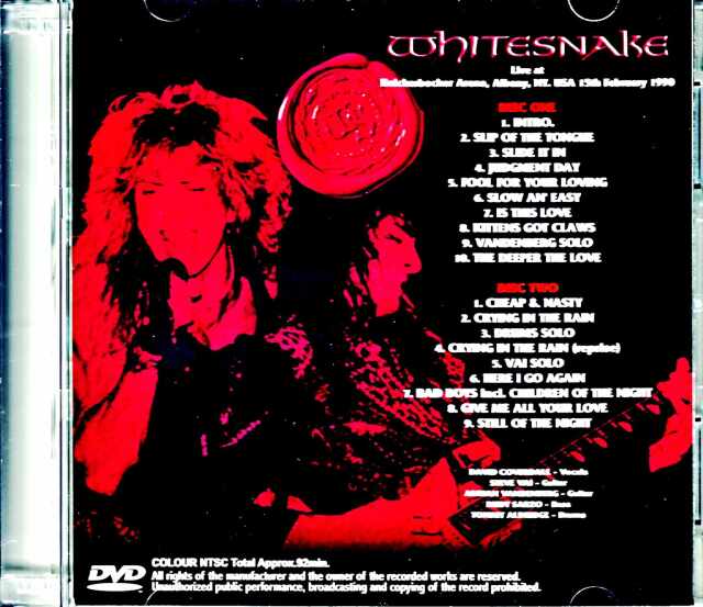 ホワイトスネイク Whitesnake ホワイトスネイク/Kanagawa,Japan 1990