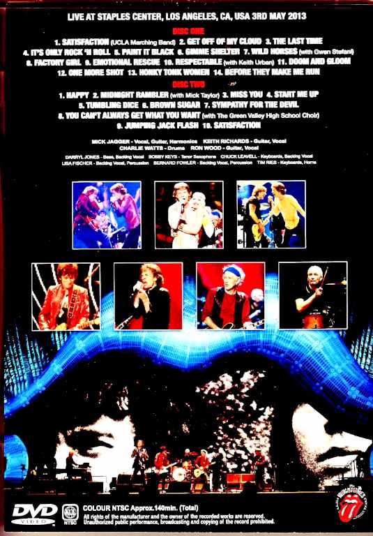 Rolling Stones ローリング・ストーンズ/CA,USA 5.3.2013