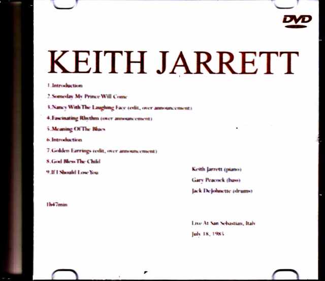Keith Jarrett キース・ジャレット/Spain 1985 Digest