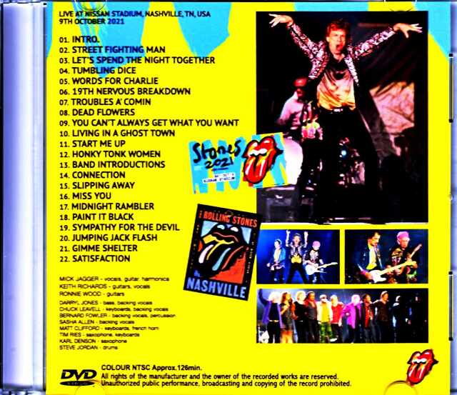 Rolling Stones ローリング・ストーンズ 2021 VIPパッケージ Rolling Stones ローリング・ストーンズ/TN,USA 2021 Jewel Version