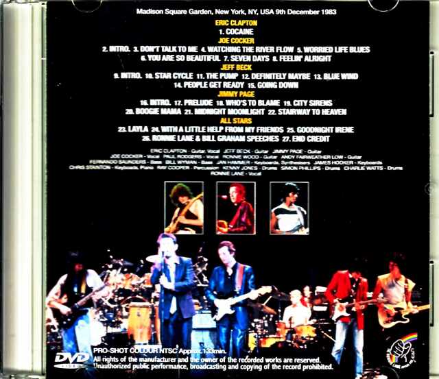 Jimmy Page Jeff Beck Eric Clapton Joe Cocker ジミー・ペイジ ジェフ