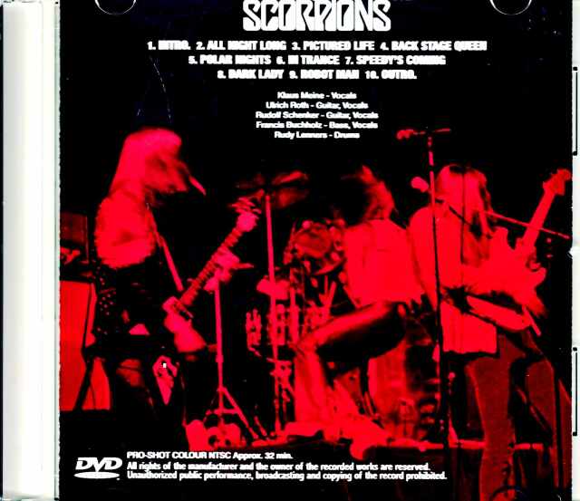 Scorpions スコーピオンズ/今年一番の衝撃映像 TV Studio Live