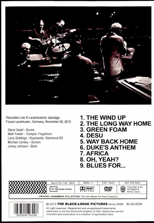 Steve Gadd Band スティーヴ・ガッド/Germany 2015