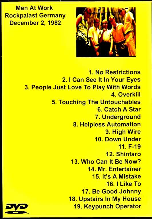 Men at Work メン・アット・ワーク/Germany 1982
