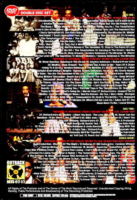 Various Artists Diana Ross,Stevie Wonder,Temptation,Smoky
