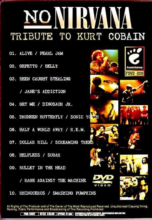 Various Artists Pearl Jam,Dinosaur Jr.,Sonic Youth,Rage