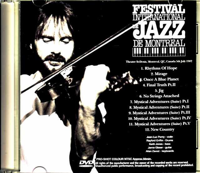 Jean-Luc Ponty ジャン=リュック・ポンティ/Canada 1982
