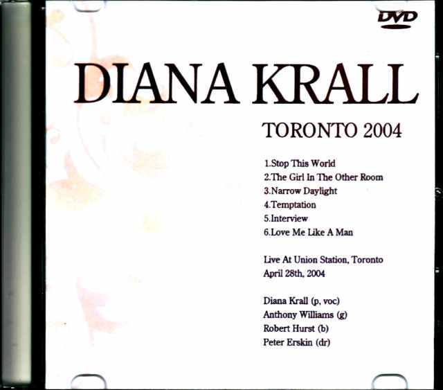 Diana Krall /Hi-Res DVD AUDIO/入手困難 Diana Krall ダイアナ・クラール/Canada 2004