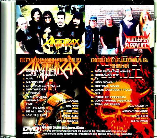 Anthrax Nuclear Assault アンスラックス ニュークリア