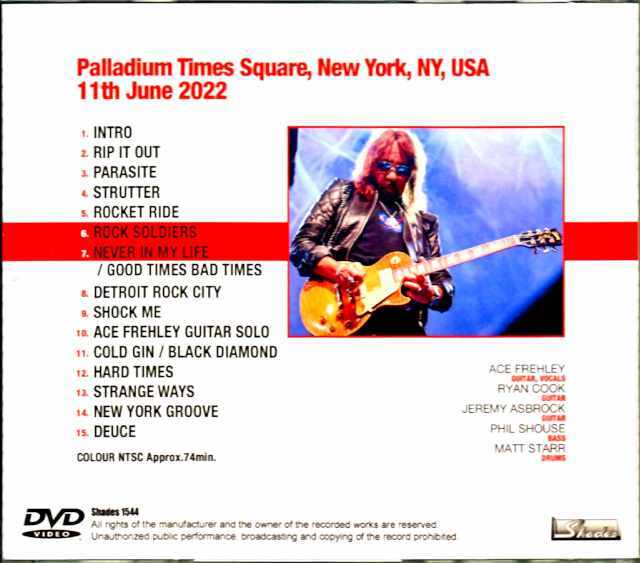 Ace Frehley エース・フレーリー/NY,USA 2022 Complete