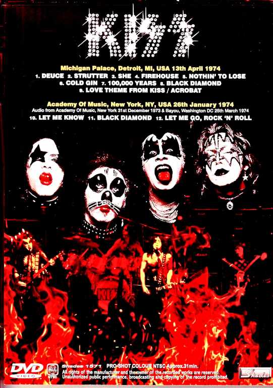 Kiss キッス/MI,USA 1974 & more