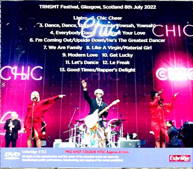 Nile Rodgers Chic ナイル・ロジャース シック/Scotland,UK 2022