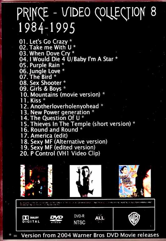 Prince プリンス/Video Collection 1984-1995
