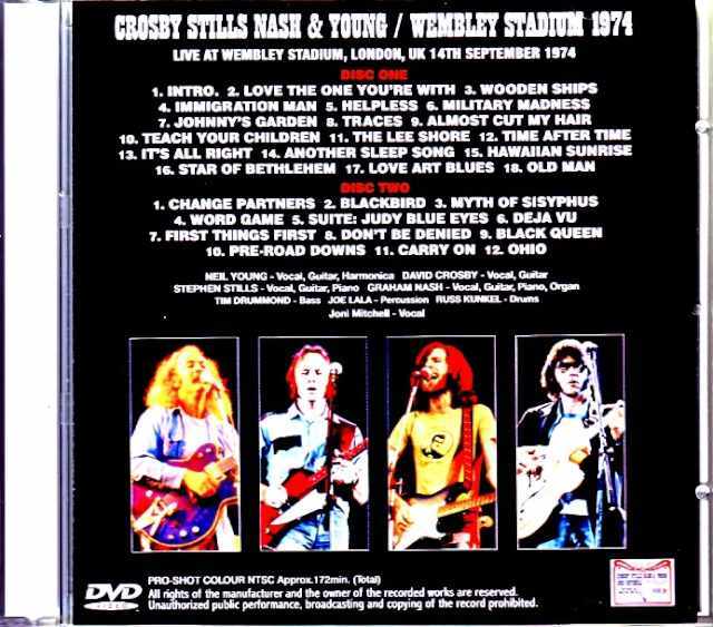 CSN & Y Crosby Stills Nash & Young クロスビー・スティルス