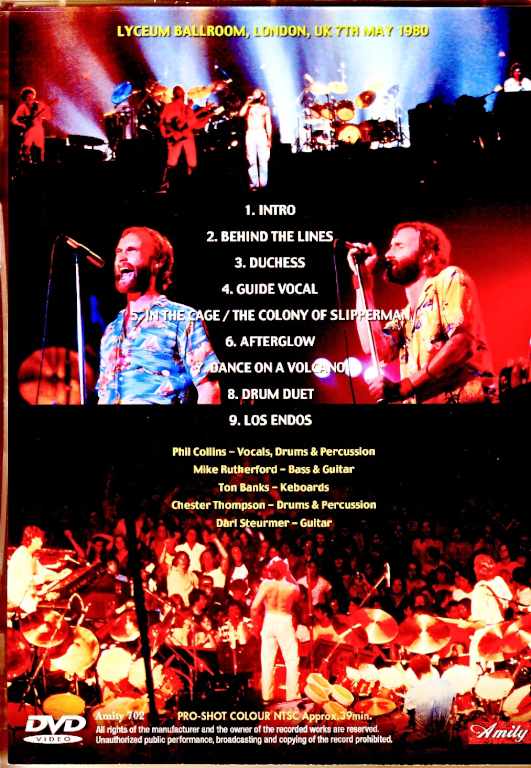 Genesis ジェネシス/London,UK 1980 Best Ever