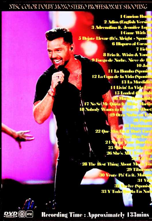 Ricky Martin リッキー・マーティン/Music Video Collection 2022