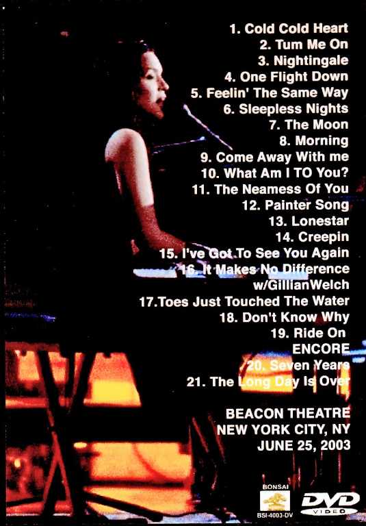Norah Jones ノラ・ジョーンズ/NY,USA 2003