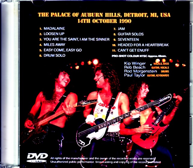 Winger ウィンガー/MI,USA 1990 jewel ver.