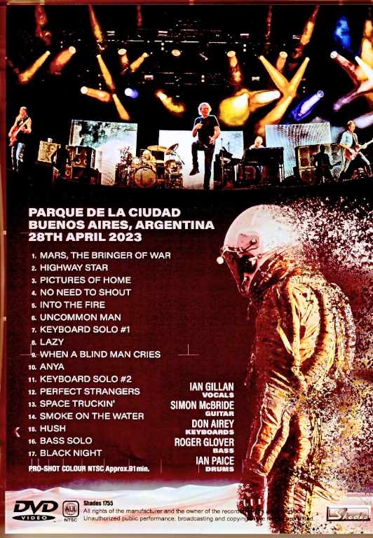 Deep Purple ディープ・パープル/Argentina 2023 Complete