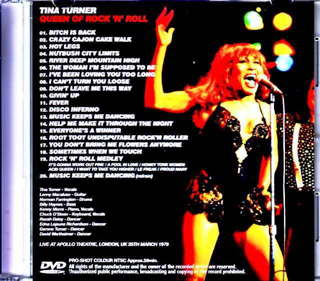 DVD！TINA TURNER /ティナ・ターナー / ライブ・イン・リオ'88 Rio '88 Live In Concert: Rio De Janeiro : Tina Turner | HMV&BOOKS