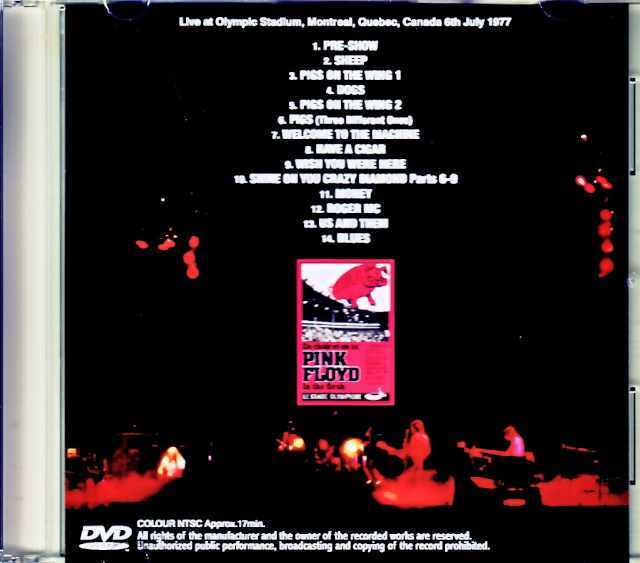 Pink Floyd ピンク・フロイド/Canada 1977 8mm Edition Jewel Version