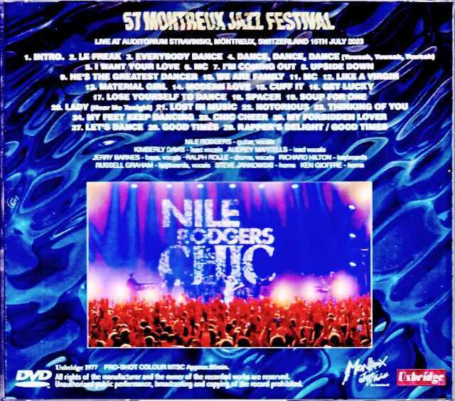 Nile Rodgers Chic ナイル・ロジャース シック/Switzerland 2023 Complete