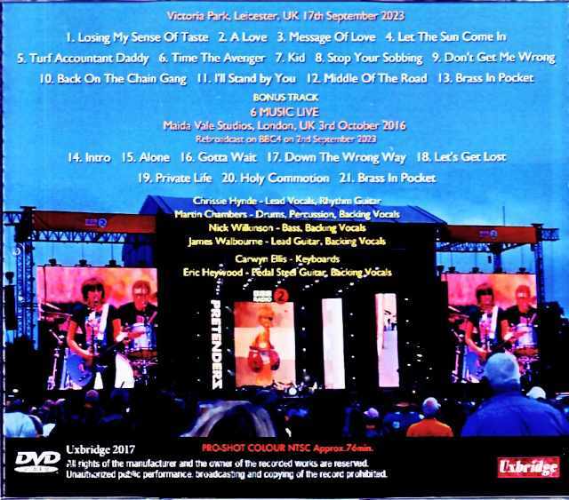 Pretenders プリテンダーズ/London,UK 2023 Complete & more