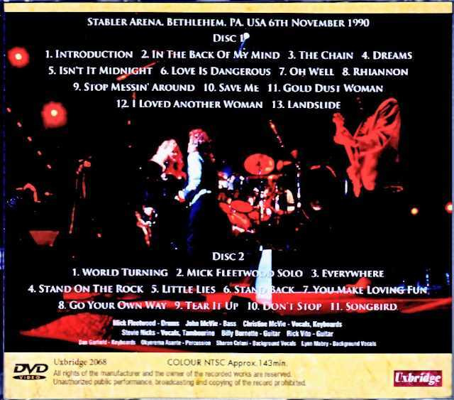 Fleetwood Mac フリートウッド・マック/PA,USA 1990 Complete