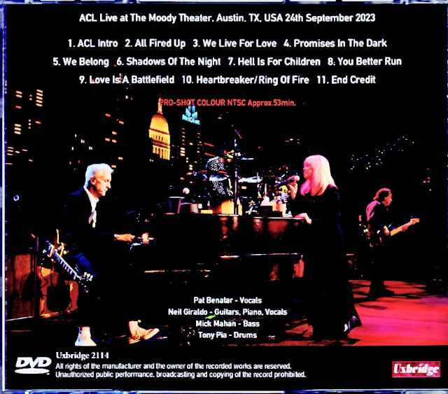 Pat Benatar Neil Giraldo パット・ベネター/TX,USA 2023