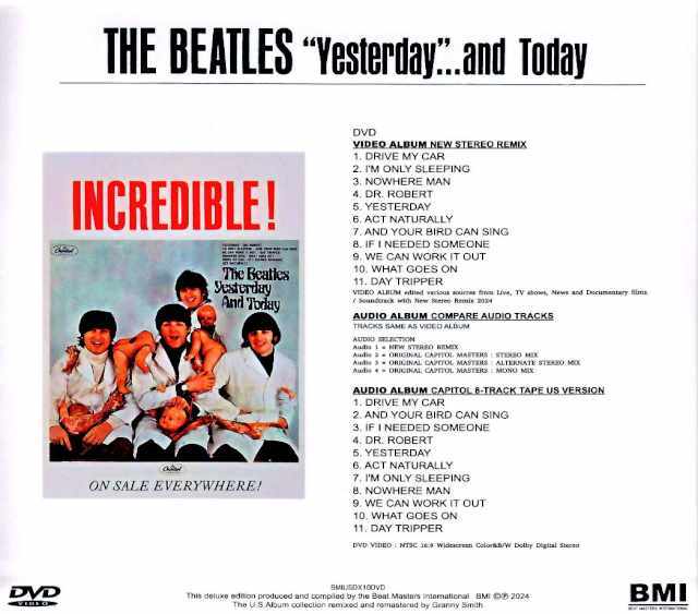 イエスタデイ　他リミックス Beatles ビートルズ/イエスタデイ・アンド・トゥデイ アメリカ