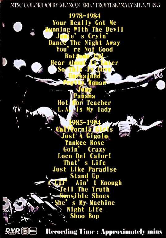 David Lee Roth デヴィッド・リー・ロス/Complete Video