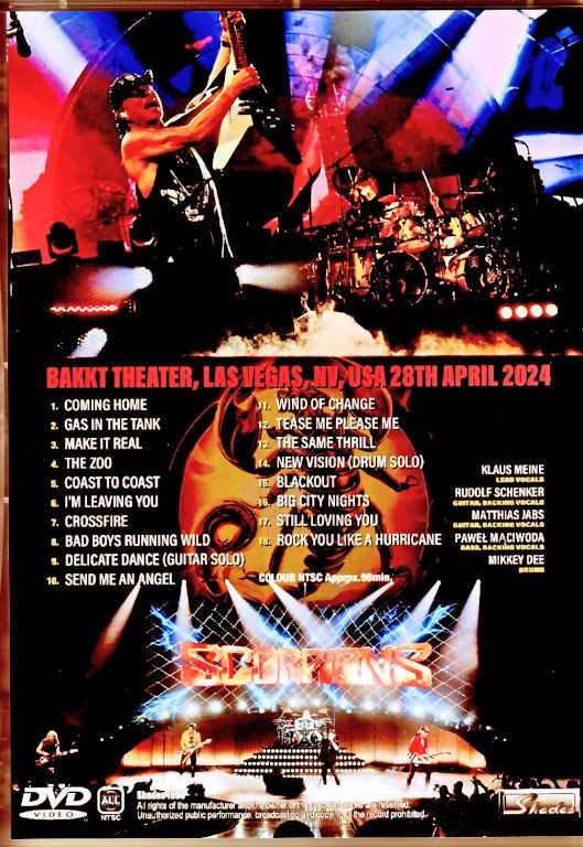 Scorpions スコーピオンズ/NV,USA 2024 Complete