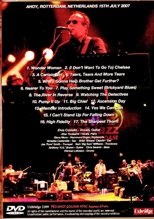 Elvis Costello Allen Toussaint & Horns Steve Nieve