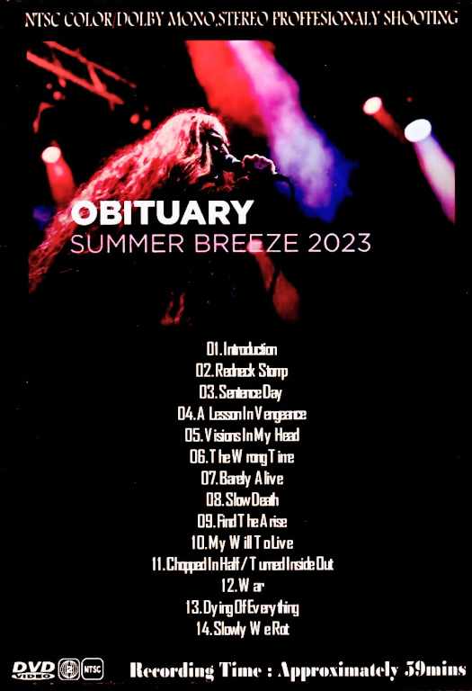 Obituary オビチュアリー/Summer Breeze Germany 2023 Complete