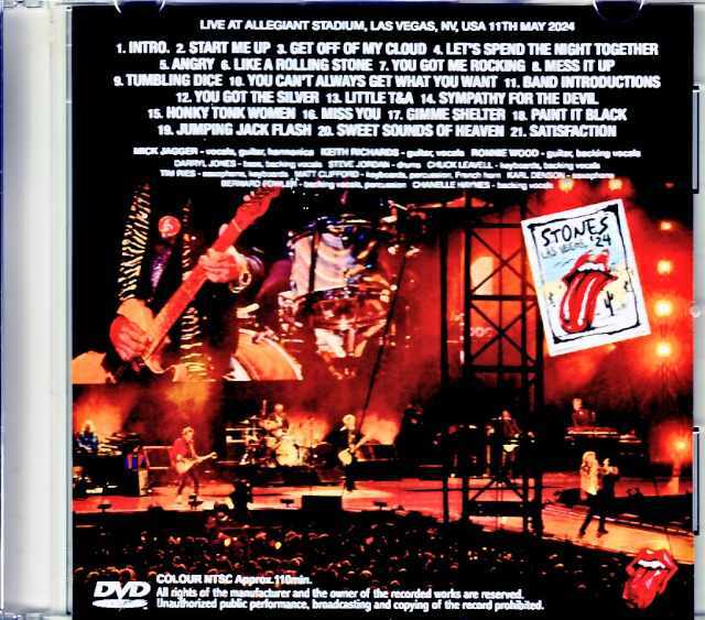 Rolling Stones ローリング・ストーンズ/NV,USA 2024 Complete