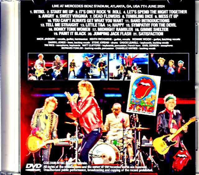 Rolling Stones ローリング・ストーンズ/GA,USA 2024 Complete Jewel