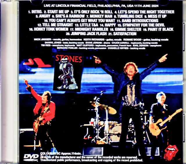 Rolling Stones ローリング・ストーンズ/PA,USA 2024 Complete Multi