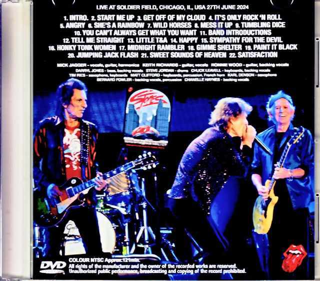 Rolling Stones ローリング・ストーンズ/IL,USA 6.27.2024 Complete