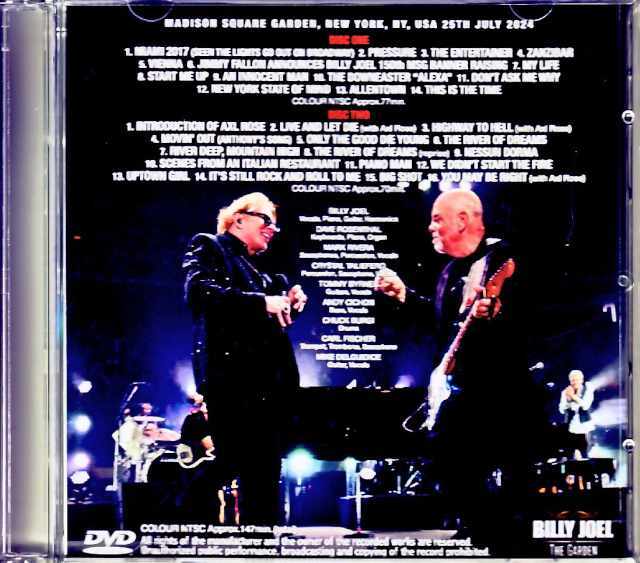 Billy Joel ビリー・ジョエル/NY,USA 7.25.2024 Complete Multi-Cam