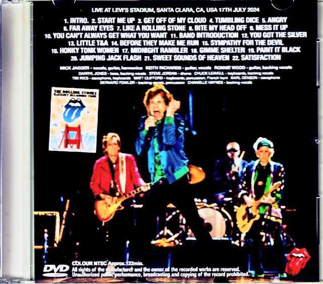 Rolling Stones ローリング・ストーンズ/CA,USA 7.17.2024 Complete