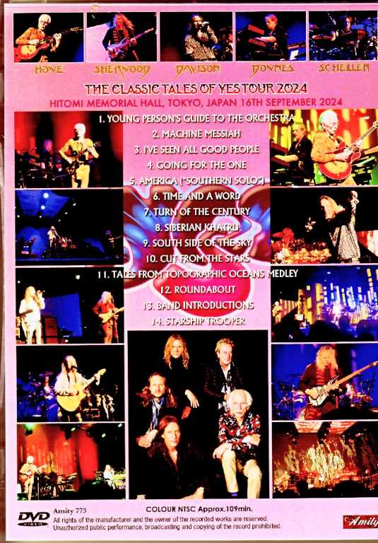 Yes イエス/Tokyo,Japan 9.16.2024 Complete