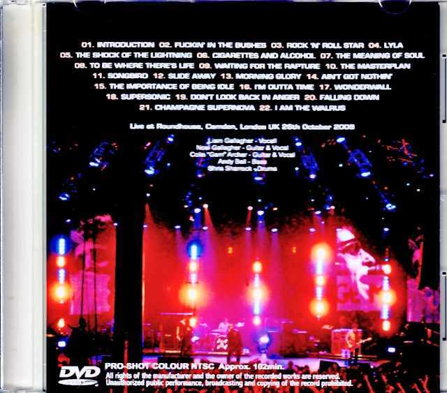 Oasis オアシス/London,UK 2008 Complete Jewel Version
