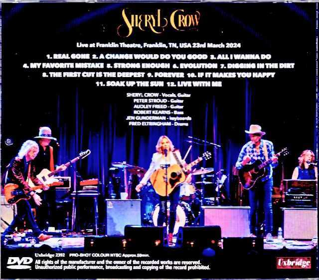 Sheryl Crow シェリル・クロウ/TN,USA 2024 Complete