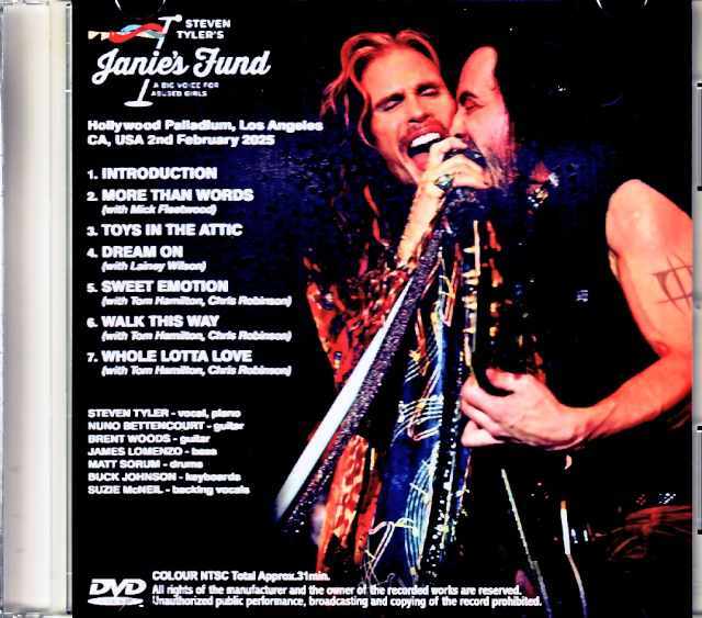 Steven Tyler and Friends スティーヴン・タイラー/CA,USA 2025 Jewel