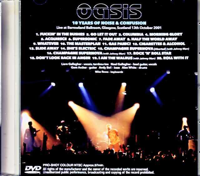 Oasis オアシス/Scotland,UK 2001 Upgrade Jewel Version