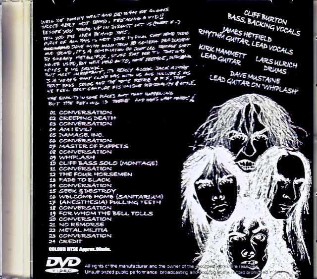 メタリカLLICA　CLIFF `EM ALL レーザーディスク Metallica - Cliff Em All (Laserdisc) for sale online | eBay