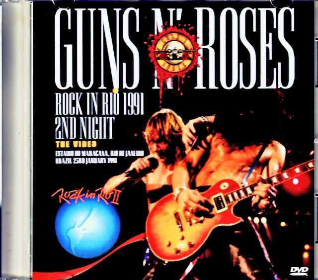 GUNS N' ROSES ガンズアンドローゼズ DVD3枚セット 貴重版 ja Guns N' Roses ガンズ・アンド・ローゼス/Brazil 1.23.1991 Complete